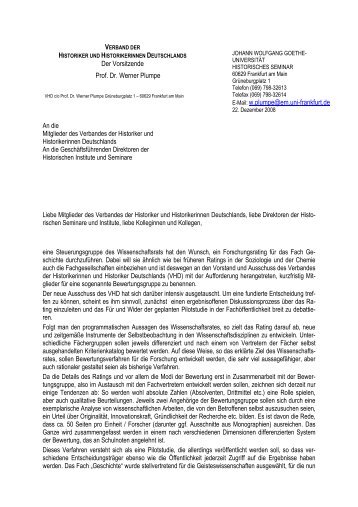 Der Vorsitzende 0BProf. Dr. Werner Plumpe E-Mail: HUw.plumpe ...