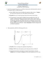 AP BIO Summer Essays 2011-essays - Union City High School