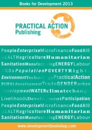 Practical Action Publishing 2013 - Renouf Publishing Co. Ltd.