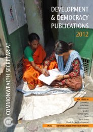 Commonwealth Secretariat 2012 - Renouf Publishing Co. Ltd.