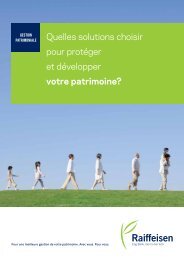 Brochure Gestion Patrimoniale - Raiffeisen