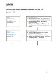 1 Spiralcurriculum: Ãbersicht Ã¼ber die Schulungsmodule von Klasse ...