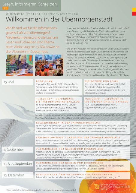 SDW P11 Flyer 6 Seiter 04.indd - Schule und Bibliothek