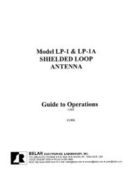 LP-1 & LP-1A Loop Antenna - Belar