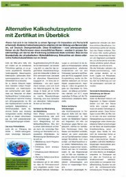 Alternative Kalkschutzsysteme - Perma-Trade Wassertechnik GmbH