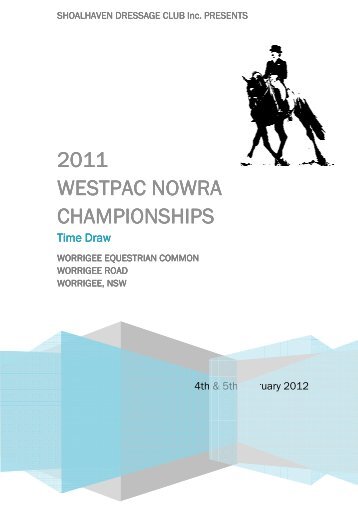 2011 WESTPAC CHAMPIONSHIPS WESTPAC NOWRA ...