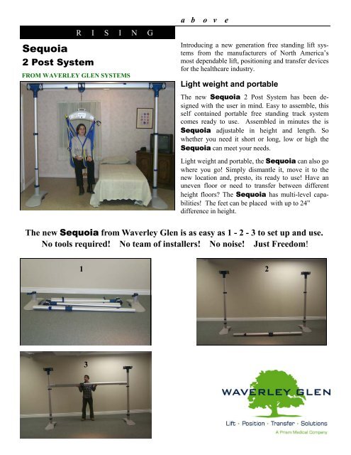 Freestanding Gantry Brochure Aidacare