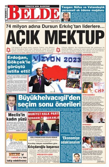 15 Haziran 2011 Ã‡arflamba BELDE - Belde Gazetesi