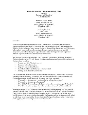 PS 401 Comparative Foreign Policy.pdf - Department of Political ...