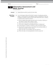 Alternative Assessment and Math Journal