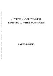 anytime algorithms for learning anytime classifiers saher ... - Technion