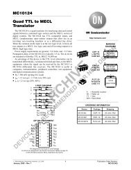 MC10124 Quad TTL to MECL Translator - ON Semiconductor