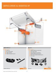 SERVO-DRIVE for AVENTOS HF