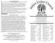 MILITARY PERSON OF THE WEEK - Aldan Union Church