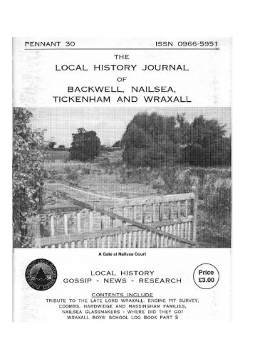 No 30 - Nailsea and District Local History Society