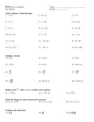 B-9: Review of Integers ...