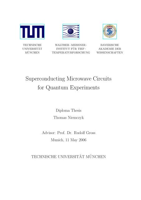 Superconducting Microwave Circuits for Quantum Experiments