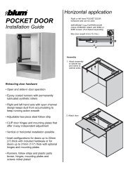 POCKET DOOR Installation Guide