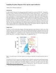 Sampling the phase diagram of the cuprate superconductors - DFG ...