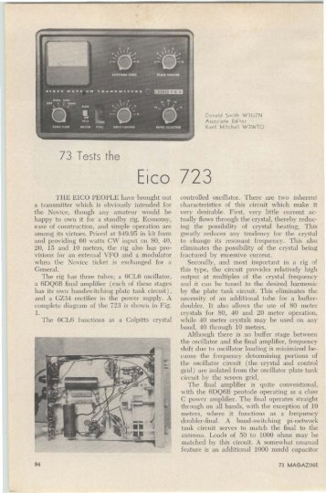 The Eico 723 - Nostalgic Kits Central