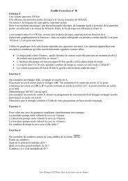 Feuille d'exercices nÂ° 10 Exercice 1 Une voiture parcours ... - Primaths