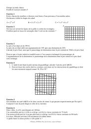 Groupe seconde chance Feuille d'exercices numÃ©ro 5 ... - Primaths