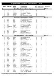 Ergebnisliste Deutsche Meisterschaft - 25 m - Polizeisportverein ...
