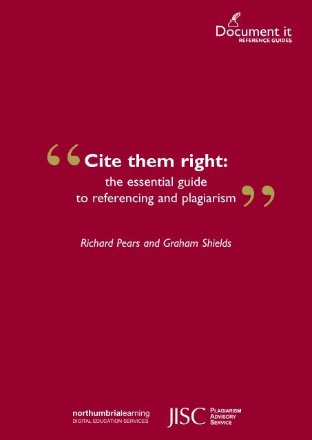 Cite them right: