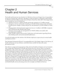 Chapter 2 Health and Human Services - The California Performance ...
