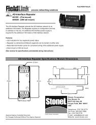 AS-Interface Repeater Specifications Module Dimensions ... - StoneL