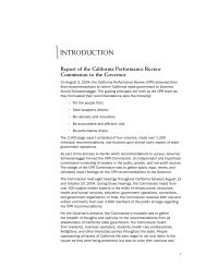 INTRODUCTION - The California Performance Review
