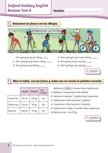 Oxford Holiday English Review Test 6 5 - Oxford University Press