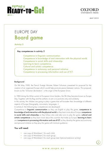 Board game - Oxford University Press EspaÃ±a