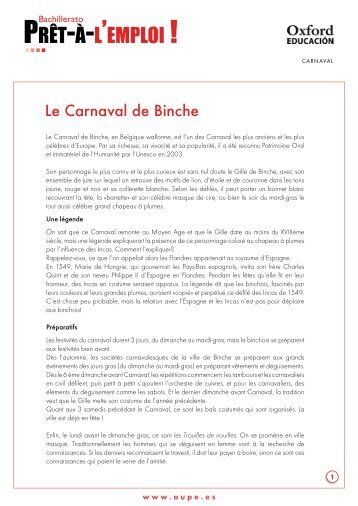 Le Carnaval de Binche