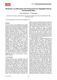 Biodiesel: an Alternative fuel Produced From Vegetable Oils by ...