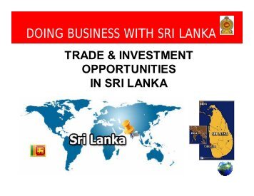 Business opportunities in Sri Lanka