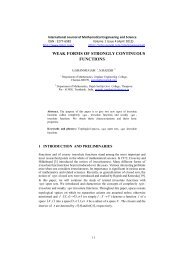 WEAK FORMS OF STRONGLY CONTINUOUS FUNCTIONS ... - ijmes