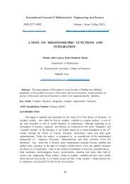 International Journal of Mathematical Engineering and ... - ijmes