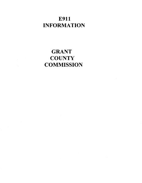 Grant County - Public Service Commission of West Virginia