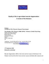 Quality of Life in Age-Related Macular Degeneration - CNIB