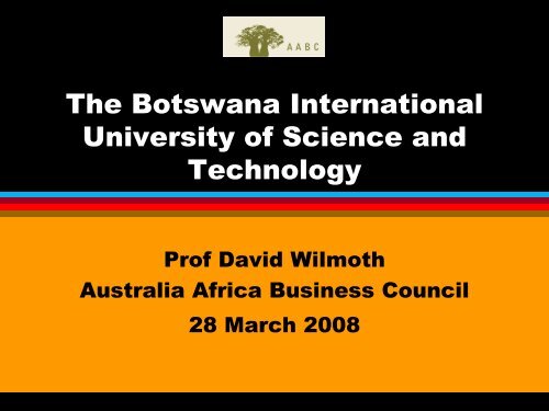 The Botswana International University of Science and Technology
