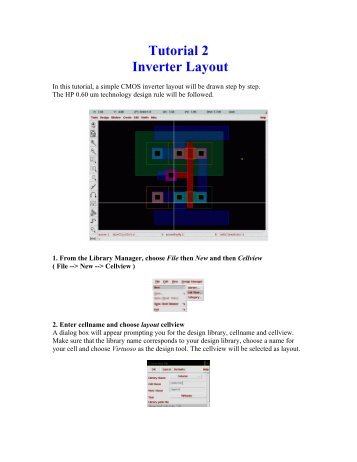 Tutorial 2 Inverter Layout