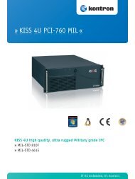 KISS 4U PCI-760 MIL - Kontron