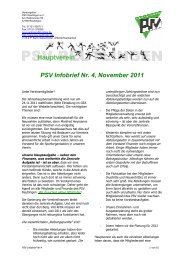 PSV Infobrief Nr. 4, November 2011 - Polizeisportverein Reutlingen ...