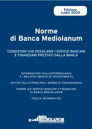 Norme di Banca Mediolanum