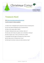 Treasure Hunt for Secondary