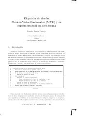 El patrón de dise˜no Modelo-Vista-Controlador (MVC) y su ...
