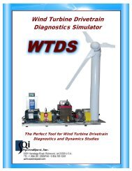 Wind Turbine Drivetrain Diagnostics Simulator