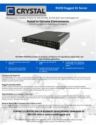 Tested to Extreme Environments RS235 Rugged 2U ... - Crystal Group