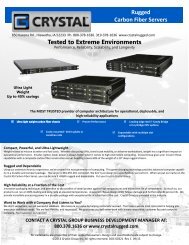 Rugged 3U Carbon Fiber Server Spec Sheet - Crystal Group